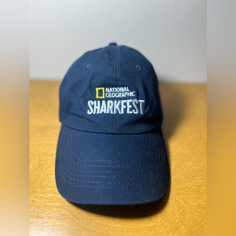 Disney + National Geographic Sharkfest Baseball Hat Cap Adult Unisex 100% Cotton